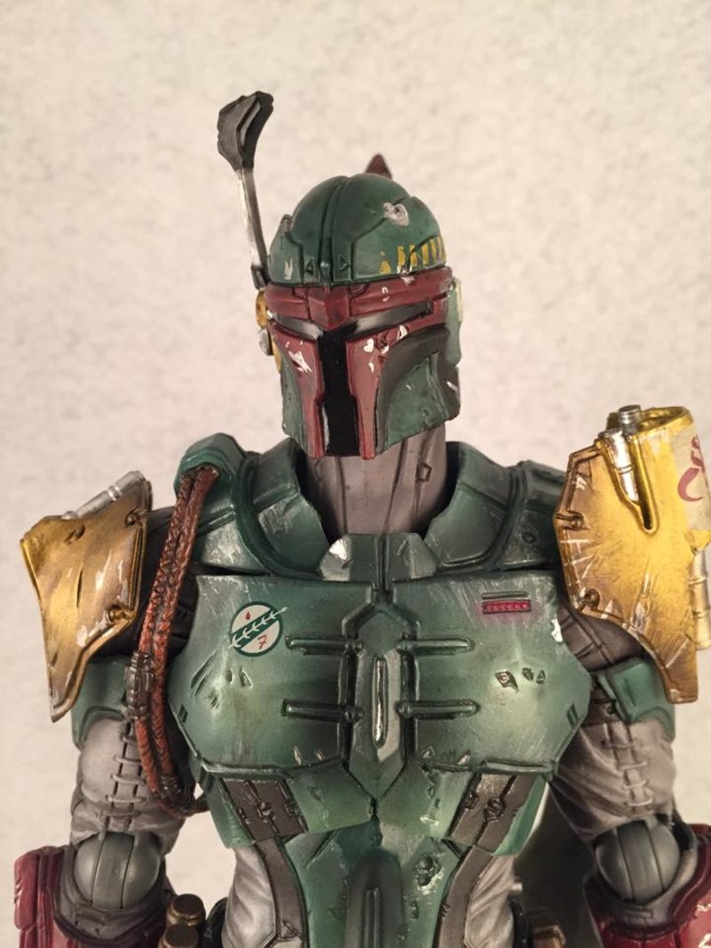 Play-Arts Kai Star Wars Variant Boba Fett Figure Video