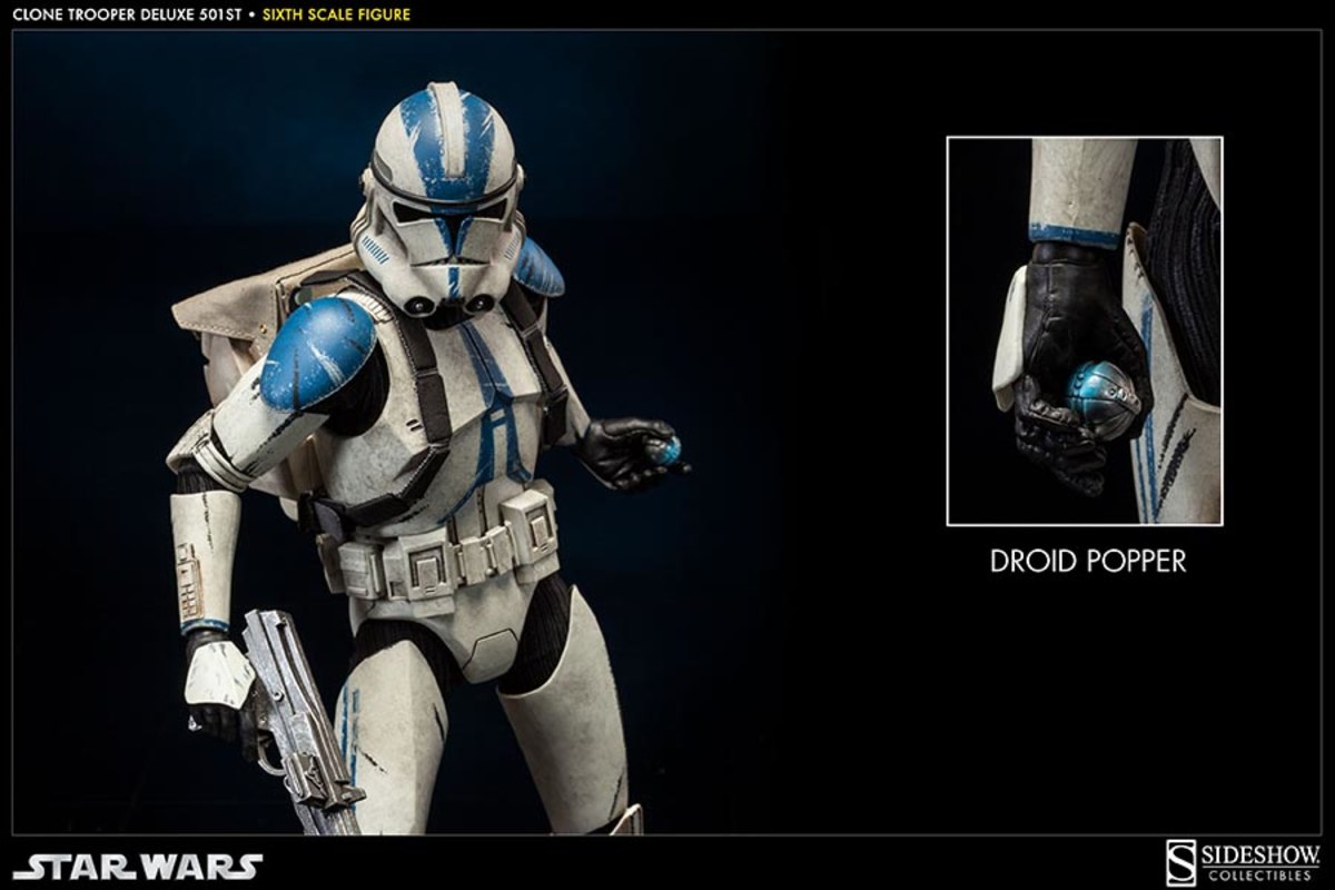 SSC 1:6 Scale Clone Trooper Deluxe Figure: 501st - JediInsider.com