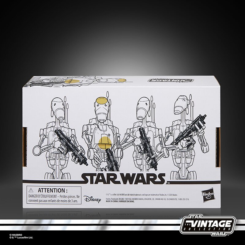Hasbro Star Wars Vintage Collection Battle Droids 4-Pack Official