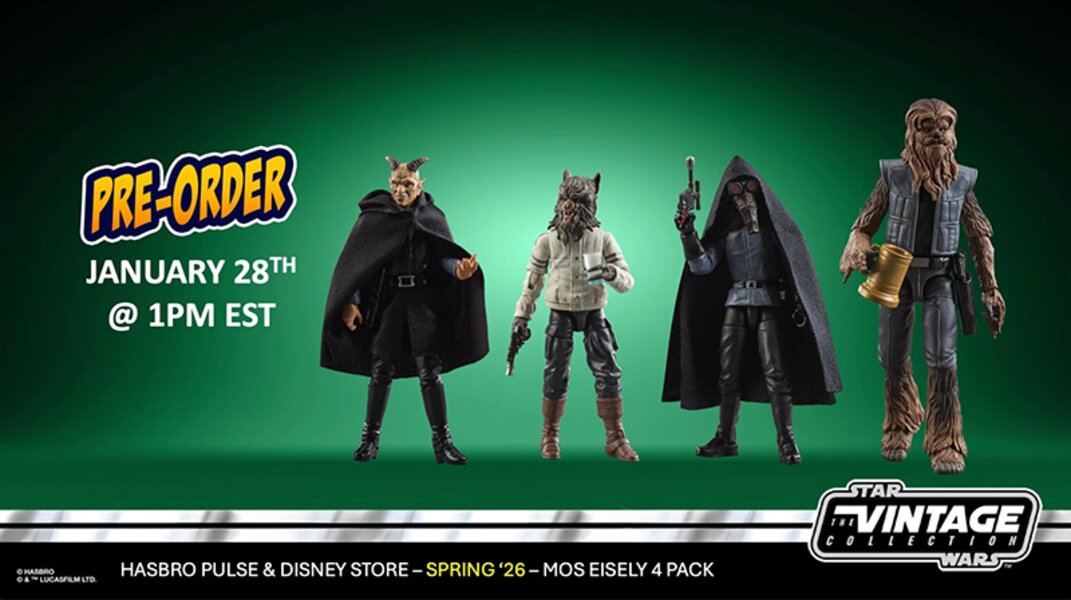 Hasbro Star Wars Vintage Collection Cantina 4-Pack Available For